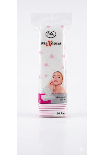 MAXDONA Cosmetic Cotton Pads, 120 Pieces, Cotton and Polyester, for Makeup Re...