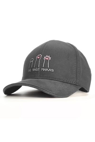 PataCute Cat Themed Stone Paper Scissors Embroidered Baseball Cap