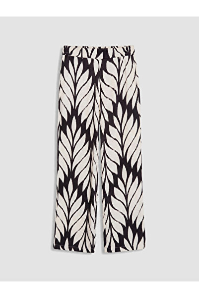 LC Waikiki Rmz Gi̇yi̇m Farkiyla Women's Embroidered Trousers with Waist Cord