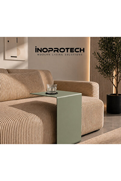 İnoprotech Nova Metal C Sehpa Koltuk Yanı Laptop ve Kahve Sehpası 35x35x50 cm