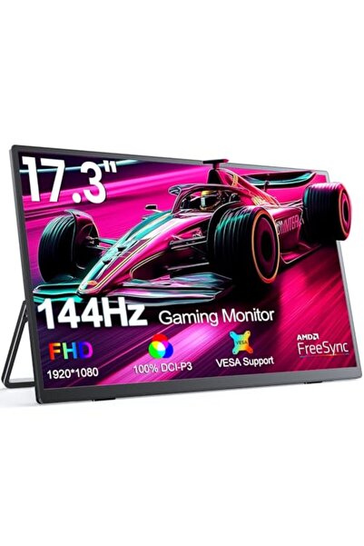UPERFECT 17,3 İnç 144Hz Taşınabilir Oyun Monitörü, 1920*1080 Full HD IPS Ekra...