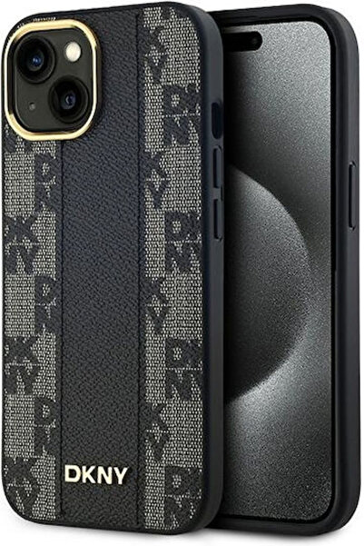 Dkny Δερμάτινο Καρό Μονόχρωμο Σχέδιο Πίσω Κάλυμμα Magsafe Πλαστικό / Δέρμα / ...