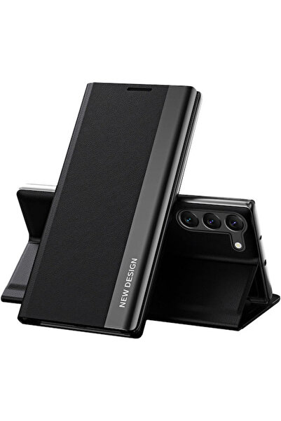 Hurtel Sleep Pro Book Συνθετικό Δέρμα Μαύρο (Galaxy S23+)