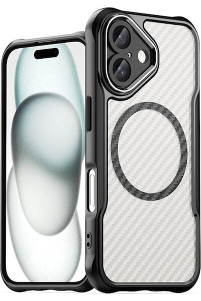 Hurtel Πίσω Κάλυμμα Σιλικόνης Μαύρο (iPhone 16 Plus)