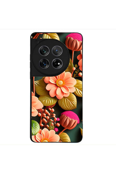 Other Θήκη Sonique Σειράς 3D Λουλουδιών για OnePlus 12 5G Σολομί