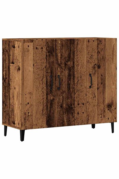vidaxl Dulap, lemn vechi, 90x34x80 cm, lemn prelucrat