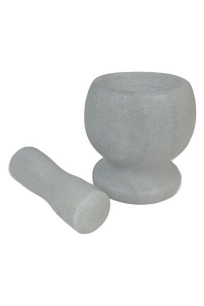 OEM Stone Mortar and Pestle for Garlic or Spices, Traditional Model, White, 1...