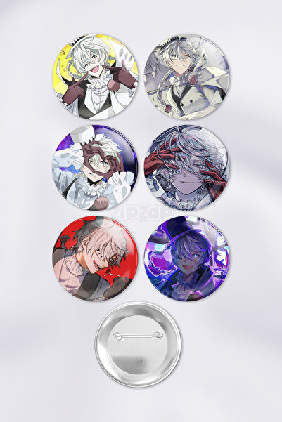 ZipZap Nikolai Gogol Bungou Stray Dogs Çanta Süsü Rozet İğneli Buton Rozet Se...
