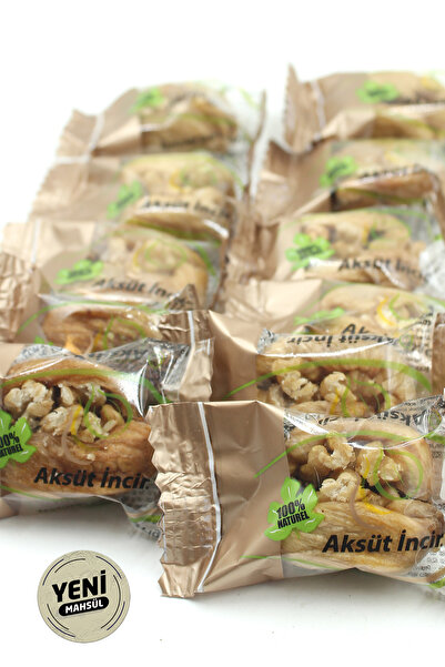 mehmet aksüt aksüt group Tek Tek Paketli Cevizli Kuru İncir 1000g Flat Bottom Paket