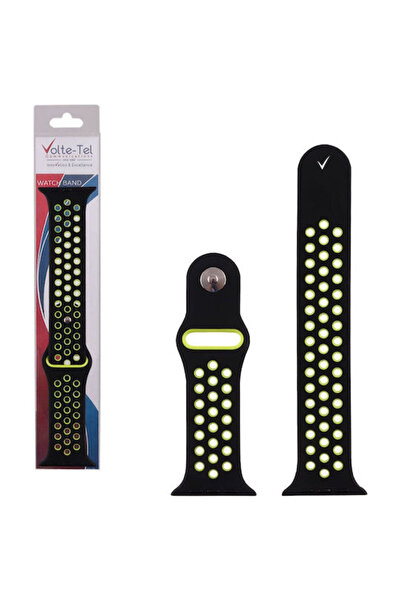 Other Λουράκι Volte-Tel Σιλικόνης με Πείρο Μαύρο (για Apple Watch 38/40/41/42mm)