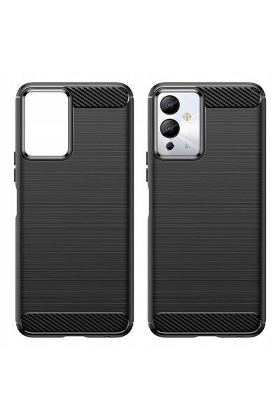 Hurtel Husă din silicon flexibil cu aspect de carbon pentru Infinix Note 12I