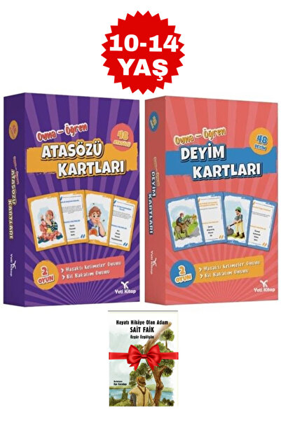 yeti kitap Oyna-Öğren Atasözü Kartları+Deyim Kartları