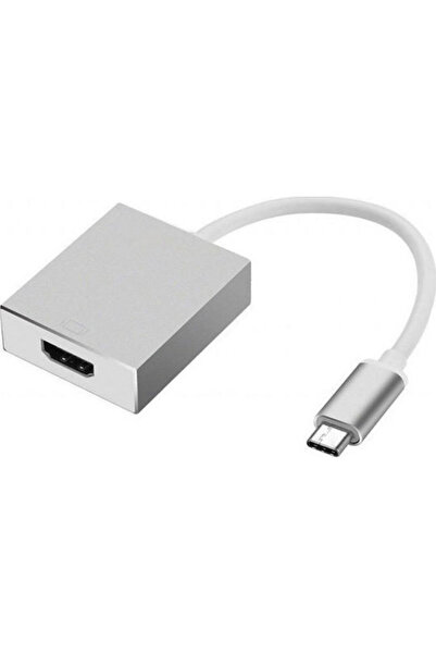 POWERTECH Μετατροπέας USB-C αρσενικό σε HDMI θηλυκό Λευκό 1 τεμάχιο CAB-UC006