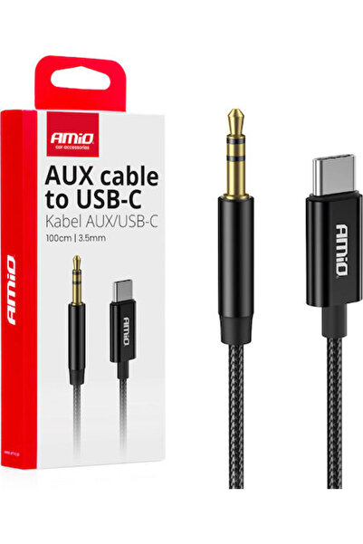 AMIO Μετατροπέας USB-C αρσενικό σε 3.5mm θηλυκό 1 τεμάχιο 04294