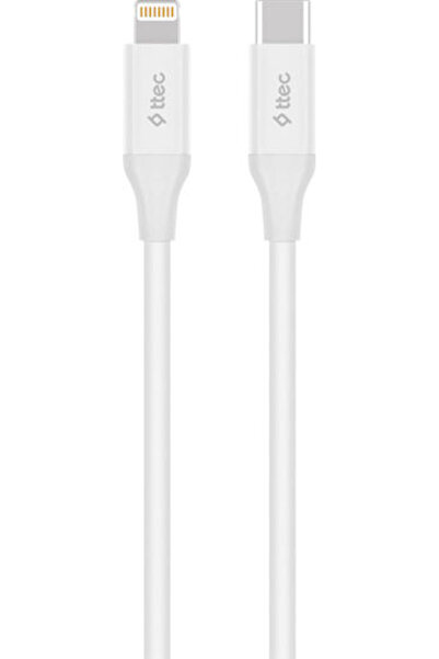 Ttec Καλώδιο USB-C σε Lightning Λευκό 1.5μ (2DK40B)