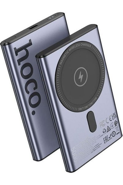 hoco. Hoco Q32 MagSafe Power Bank 5000mAh 20W Power Delivery Γκρι