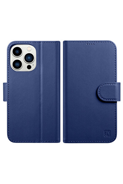 ICARER Husă Portofel 2 în 1 pentru iPhone 14 Plus, din Piele, Anti-RFID