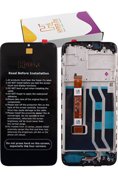 Hyper Οθόνη με μηχανισμό αφής και πλαίσιο για REALME C3, C3i, NARZO 10A (Μαύρ...