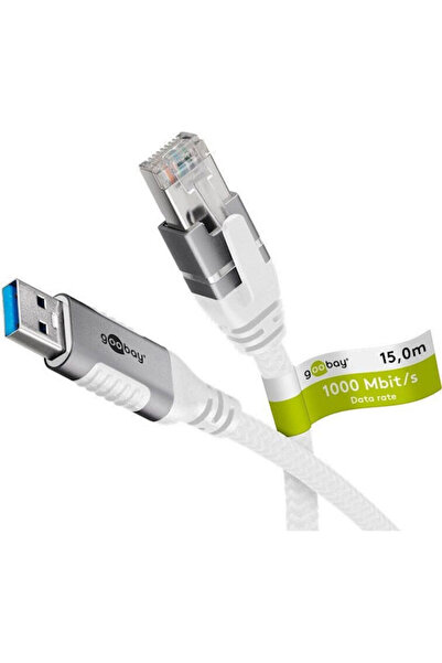 goobay Καλώδιο Ethernet U/UTP Cat.6 15μ Λευκό Κωδικός: 74164