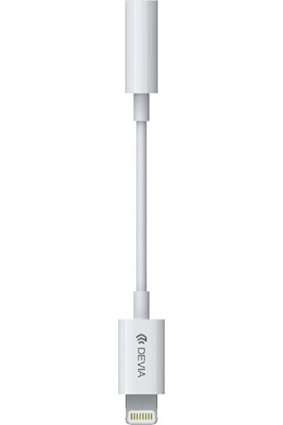 Devia Μετατροπέας Lightning αρσενικό σε 3.5mm θηλυκό Λευκό 1 τεμάχιο EC0901