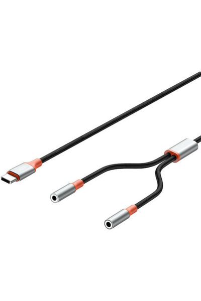Xo Nb269b Μετατροπέας USB-C αρσενικό σε 3.5mm 2x θηλυκό 1 τεμάχιο