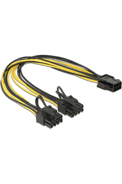 POWERTECH Καλώδιο EPS 8 ακίδων σε PCIe 6+2 ακίδων 0,2μ Πολύχρωμο (CAB-W044)