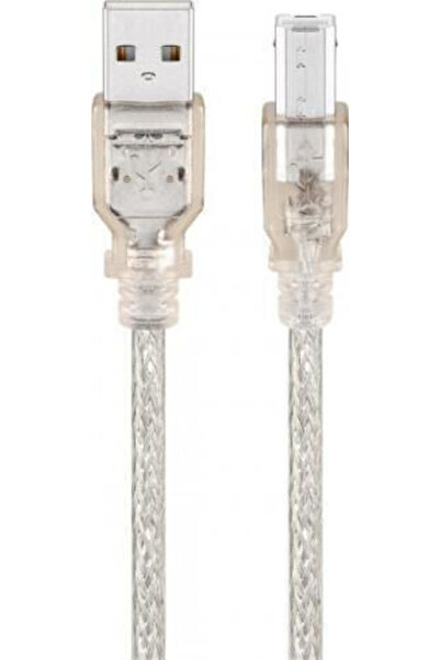 goobay Καλώδιο USB 2.0 3μ A-αρσενικό σε B-αρσενικό Διαφανές (68973)