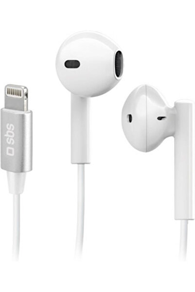 SBS Studio Mix 105 Ενδοωτικά Handsfree με Σύνδεσμο Lightning Λευκό