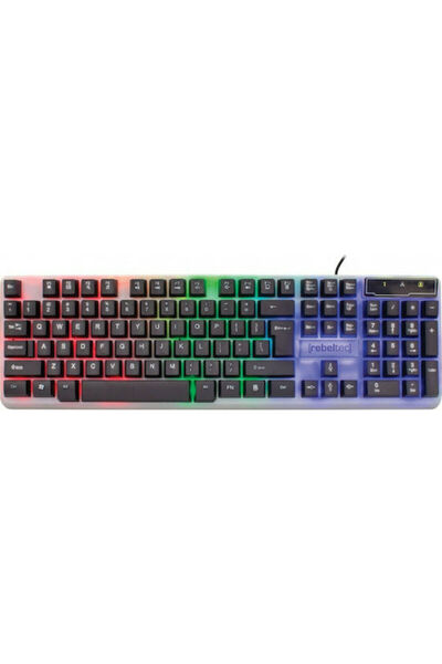 Rebeltec Μηχανικό πληκτρολόγιο gaming νέον με φωτισμό RGB, αγγλικό (US)