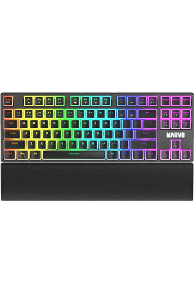 MARVO KG946 Μηχανικό πληκτρολόγιο gaming χωρίς αριθμητικό πίνακα, με προσαρμο...