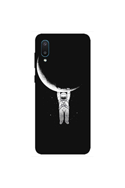 Other Samsung A02 Swinging on the moon Transparent Silicone TPU Θήκη