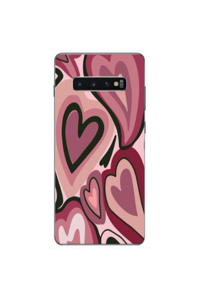 Other Samsung S10 Plus Mix Heart Transparent Silicone TPU Θήκη