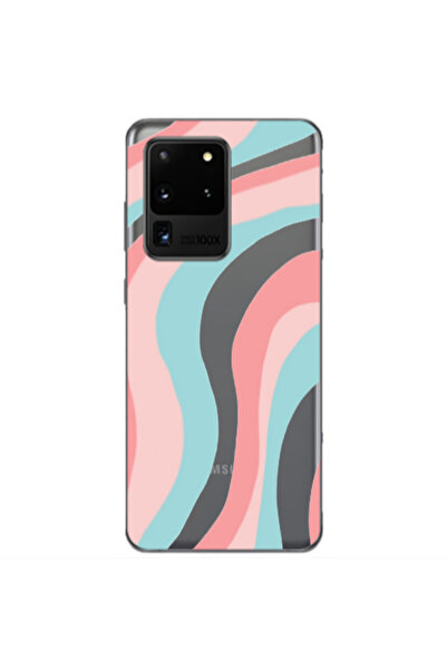 Other Samsung S20 Ultra Colored lines Transparent Silicone TPU Θήκη