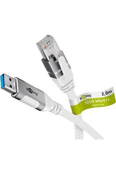 goobay Καλώδιο USB 2.0 σε micro USB, κανονικό, 2μ, Λευκό (74159)
