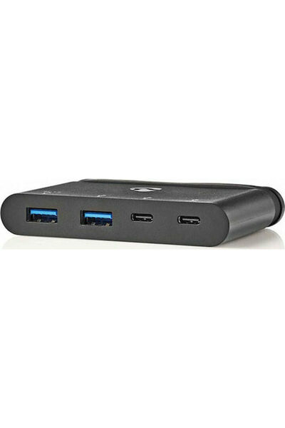 Nedis Διανομέας USB 4 Θυρών USB 3.0 με σύνδεση USB-C Κωδικός: TCARF230BK