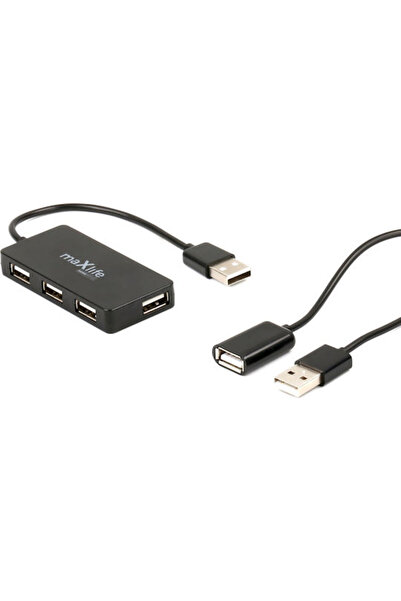 MaXlife Διανομέας USB 2.0 με 4 θύρες USB-A