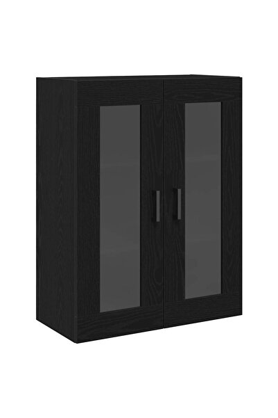 vidaxl Dulap de perete Stejar Negru 69,5 x 34 x 90 cm Lemn compozit