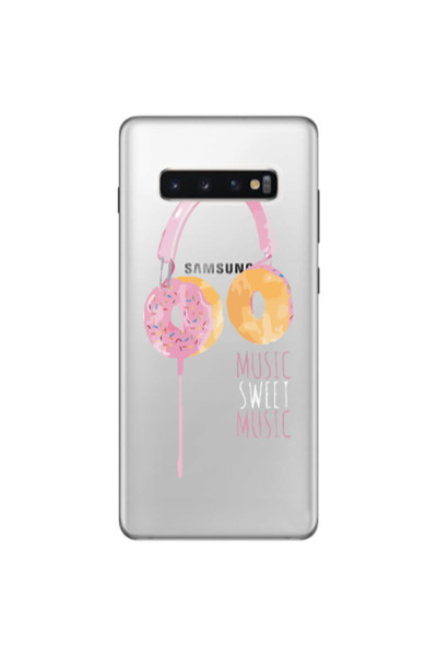 Other Samsung S10 Plus Donut earphone Transparent Silicone TPU Θήκη