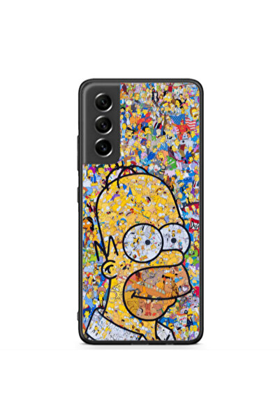 Other Samsung S21 FE Simpsons Black Glossy Θήκη