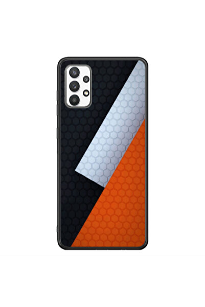 Other Samsung A32 4G Coated hexagon Black Glossy Θήκη