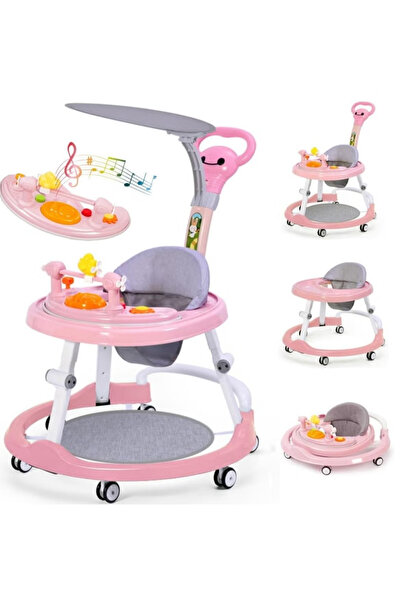 GGEROU Baby Walker, Walker for Babies with Adjustable Height, Baby Walker Fol...