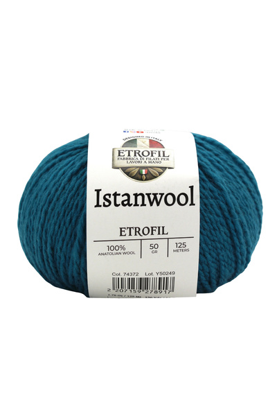 Etrofil Istanwool pređa za pletenje morsko zelena 100% turska vuna 50g 125m (...