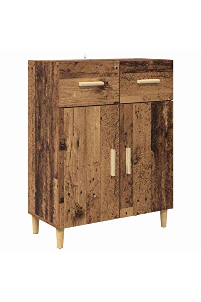 vidaxl Bufet cu sertar Lemn vechi 34 x 69.5 x 89 cm Lemn compozit