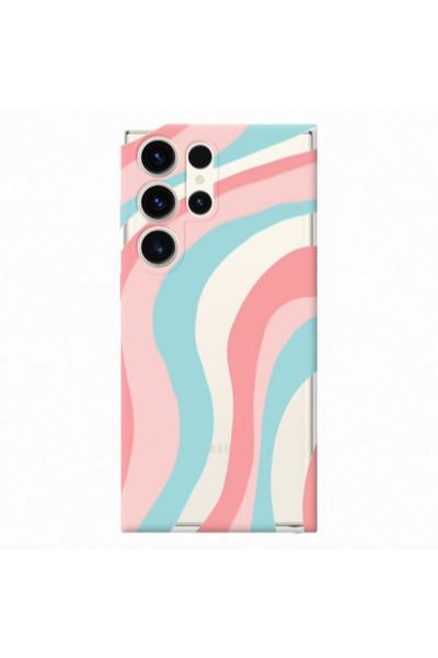 Other Samsung S24 Ultra Colored lines Transparent Silicone TPU Θήκη