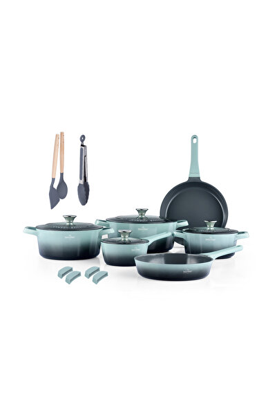 SWISS Set de oale Haus-Geneva, 17 piese, din aluminiu, 16/20/24/28 cm, negru