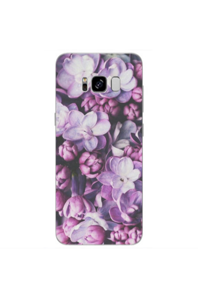 Other Samsung S8 Plus Purple Flowers Transparent Silicone TPU Θήκη