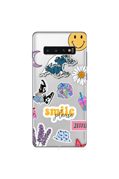 Other Samsung S10 Plus Smile Moon Transparent Silicone TPU Θήκη