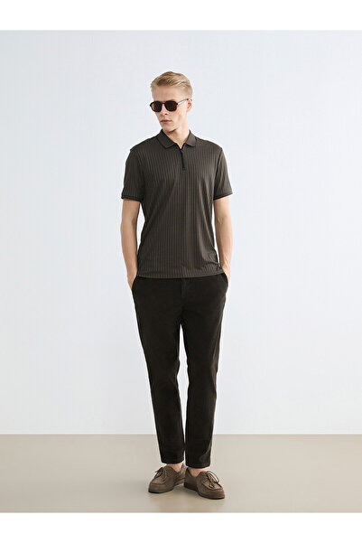 LC Waikiki Nevavm Standard Fit Velvet Men's Trousers with a Difference