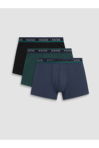 LC Waikiki Nevavm Regular Fit Cotton Flexible Men's Boxer 3-Pack