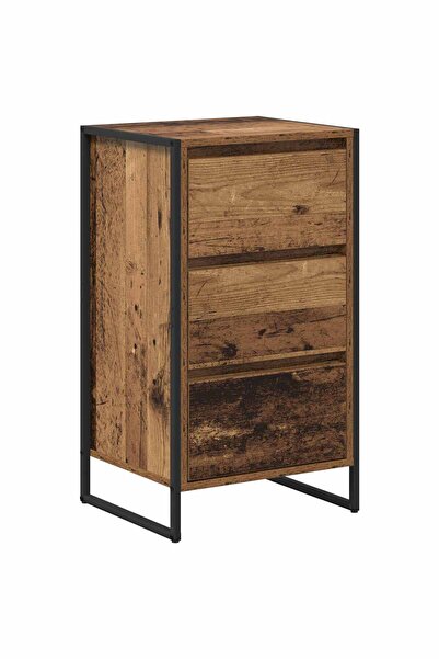 vidaxl Bufet cu sertar Lemn Vechi 42 x 36 x 75.5 cm Lemn compozit